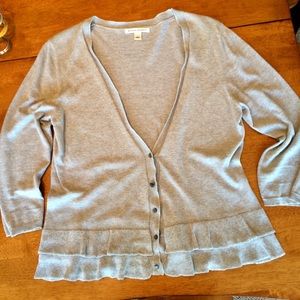 Lovely Banana Republic sweater with sparkly trim.